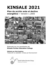 Kinsale 2021. Plan de acción para el declive