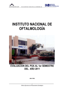 evaluacion i sem 2011 - Instituto Nacional de Oftalmología