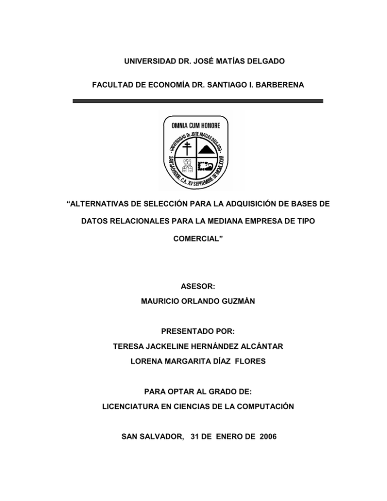 Alternativas De Selecci n Para La Adqu