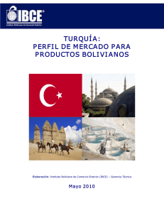 turquía: perfil de mercado para productos bolivianos