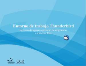 Entorno de trabajo Thunderbird