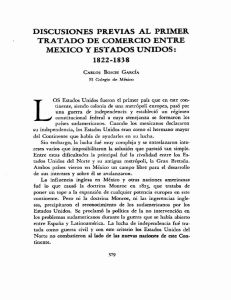 discusiones previas al primer tratado de comercio entre méxico y