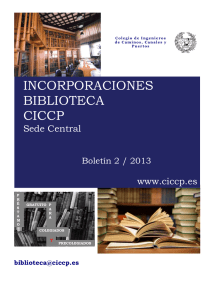 Más información - CICCP - Colegio de Ingenieros de Caminos