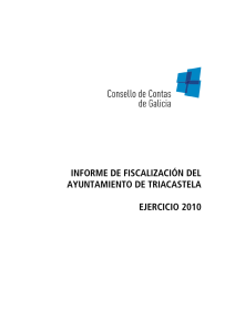 Informe de fiscalización del Ayuntamiento de Triacastela, ejercicio