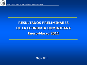 Resultados Preliminares Economía Dominicana Enero