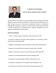 Dr. Benjamín Fernández Bogado Doctor en derecho