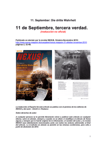 Nexus Magazine: 11 de setiembre - La Tercera Verdad - 911