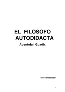 Abentofail, Guadix, EL FILOSOFO AUTODIDACTA