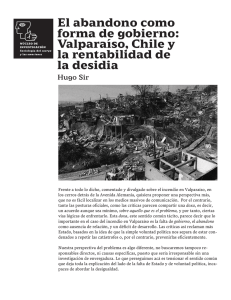 El abandono como forma de gobierno: Valparaíso, Chile y la