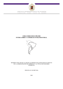 chile-mercosur 1990-2003 intercambio y comercio intraindustrial