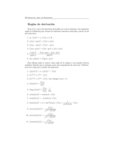 Reglas de derivación