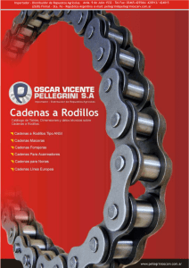 Cadenas a Rodillos - Oscar V. Pellegrini SA