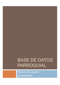 BASE DE DATOS PARROQUIAL