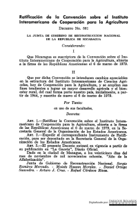 Decreto 581 - Ratificación de la Convención sobre el Instituto