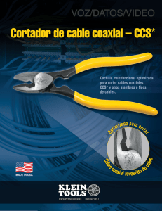 Cortador de cable coaxial – CCS