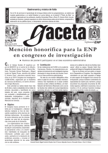 Mención honorífica para la ENP en congreso de investigación