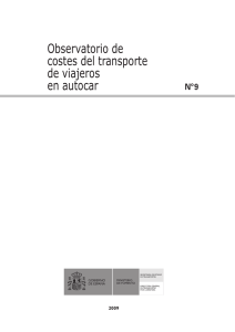 Observatorio de costes del transporte de viajeros en autocar nº 9