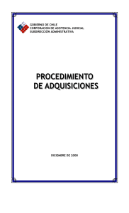 Procedimiento de Adquisiciones - Corporación de Asistencia Judicial