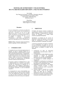 sistema de supervisión y telecontrol de una red de radio