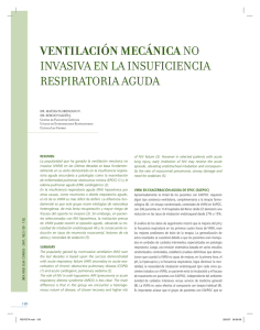 ventilación mecánicano invasiva en la insuficiencia respiratoria aguda
