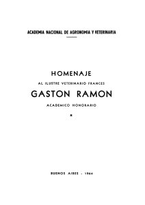 HOMENAJE GASTON RAMON