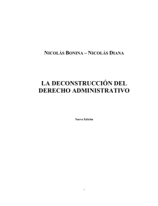 la deconstrucción del derecho administrativo