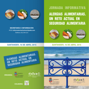 Programa de las jornada - Consejería de Sanidad de Cantabria