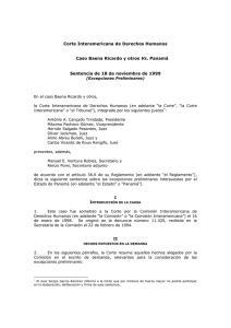 Caso Baena, Ricardo y otros - Corte Interamericana de Derechos
