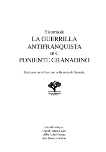 la guerrilla antifranquista poniente granadino