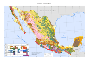 Actualización de Mapa Geológico de México escala 1:4000000
