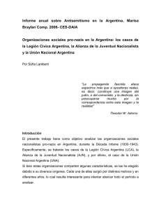 Organizaciones sociales pro-nazis en la Argentina
