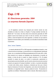 Capítulo 116. Elecciones generales de 2004 en Baleares