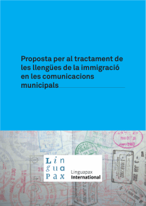 Proposta per al tractament de les llengües de la