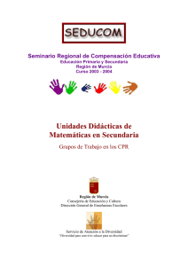 Unidades Didácticas de Matemáticas en Secundaria