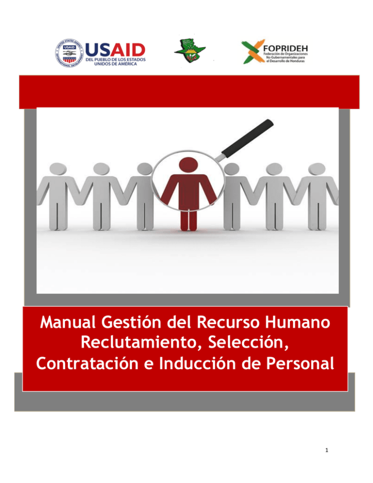 Manual Gestión Del Recurso Humano Reclutamiento, Selección