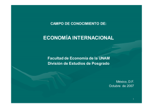 economía internacional - Facultad de Economía