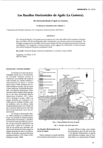 Los Basaltos Horizontales de Agulo (La Gomera). - E