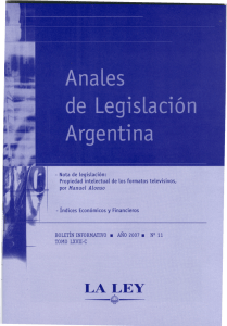 Anales de Legislación Argentina