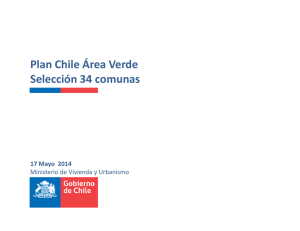 Plan Chile Área Verde Selección 34 comunas