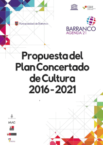 Propuesta de Plan Concertado de Cultura 2016-2021