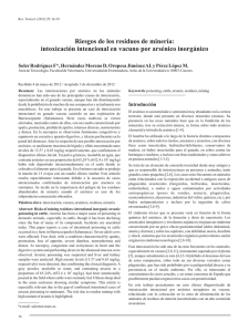 Revista de Toxicología 29 (1) 2012