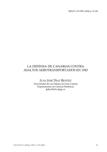 La defensa de Canarias contra asaltos aerotransportados en 1943