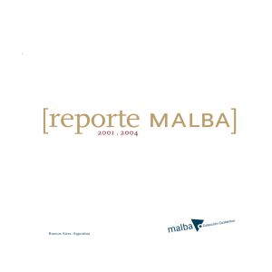 Reporte Malba