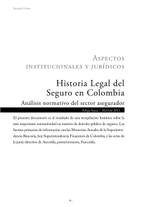 Historia Legal del Seguro en Colombia