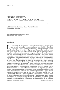 Luis de Zulueta, visto por Juan Roura- Parella