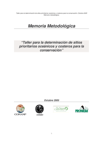 Memoria metodológica