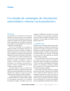 Un estudio de estrategias de vinculación universidad y entorno