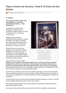 Viaje al Centro del Universo. Parte 8: El Exilio de Don Quijote