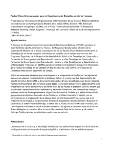 Pautas Eticas Internacionales para la Experimentación