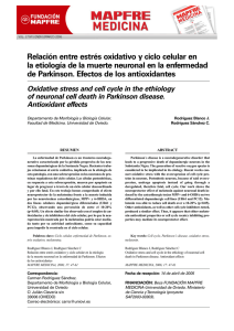 Relación entre estrés oxidativo y ciclo celular en la etiología de la